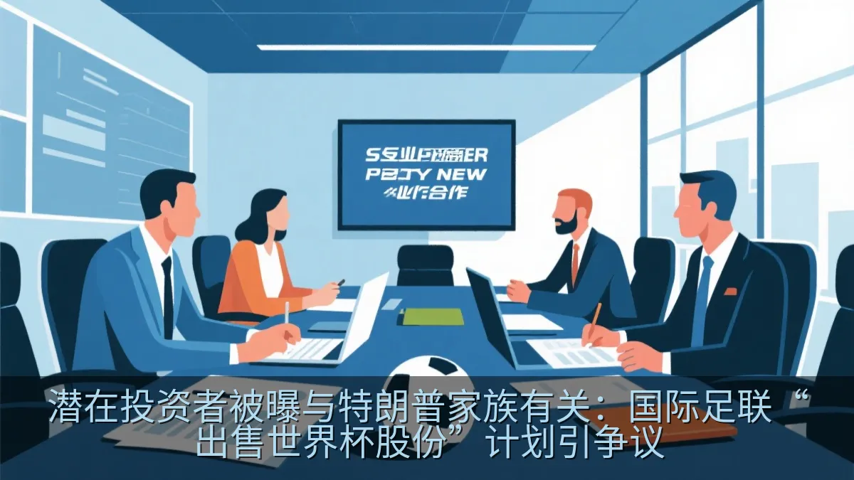 现代会议室内讨论体育赛事商业合作的场景